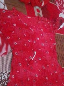 Red Boho Mini Dress