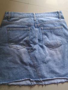 Denim Mini Skirt