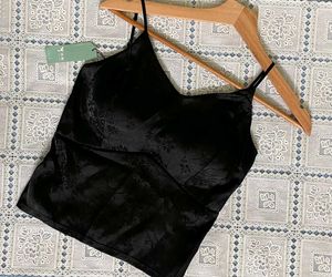 New Black Floral Cami Top
