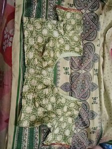 olive colour silk saree