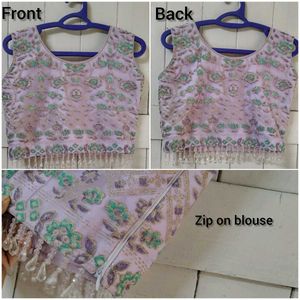 Lehenga 💜🔥 Lavender Crop top lahanga
