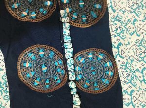 Elegant Blue Printed Kurta Dress