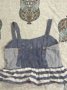 Striped Tie-Up Top