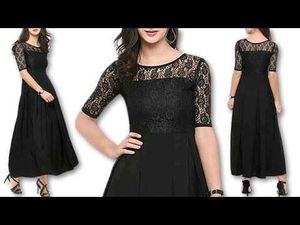 Pink Net Long Frock
