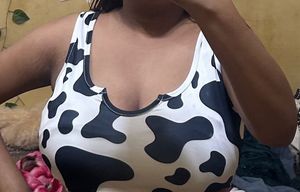 Satin Black And White Top
