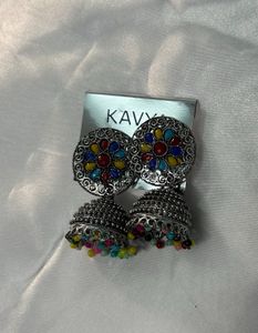oxidized Jhumka Earrings