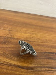 Statement Oxidized Silver Ring