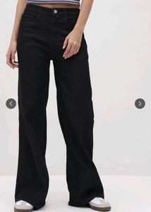Roadster Black Wide Leg Jeans