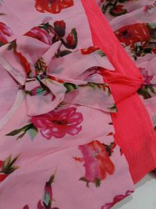 Ruffle Saree With Blouse