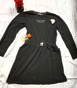 🤍 Gray Long Sleeve Casual Dress 🤍