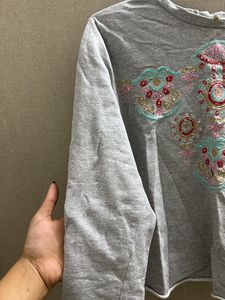 Grey Fusion Top