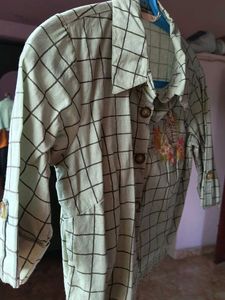 Women Check print Button Down Shirt