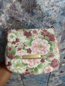 Floral Chain Handle Mini Bag