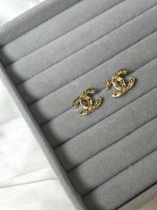 Chanel Inspired Golden Earrings