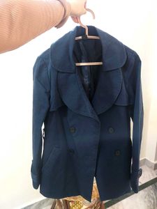 Navy Blue Trench Coat