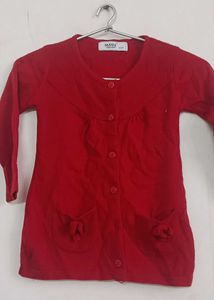 Red Girls Cardigan