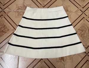 Zara Striped Mini Skirt