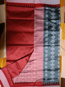 Papa Silk Saree Grey Colour