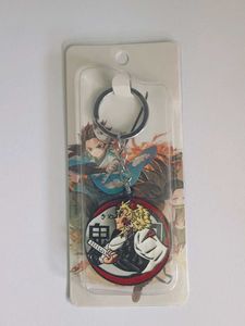 Rengoku Rotating Metal Keychain