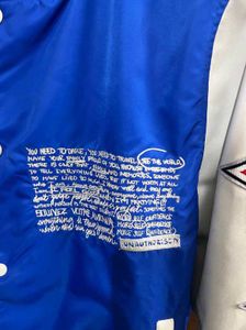 ZARA BLUE VARSITY JACKET 100% ORIGINAL M(40)