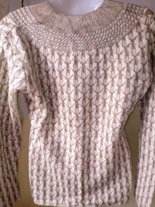 Patterned Long Sleeve Sweater