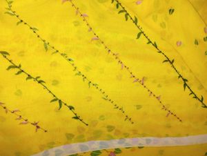 Yellow Floral Saree