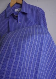 Givenchy Blue Plaid Button-Down Shirt
