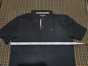 Calvin Klein Golf Tshirt For Men Black Size L