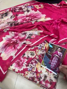 Floral Print Unstitched Suit