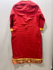 BIBA Red &amp; Gold Kurta.