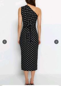 Trendyol Polka Dot One-Shoulder Dress