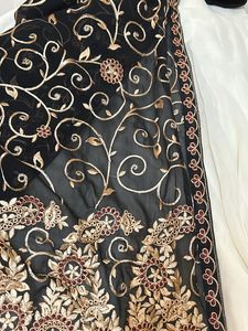 Black And White Stitched Lehenga Choli