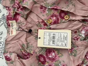 Bombay Paisley Floral Ruffle Blouse