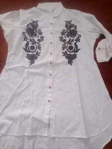 White Embroidered Shirt