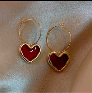 Heart Hoop Earrings