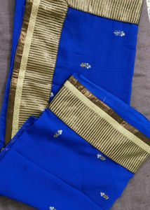 Beautiful Blue Designer Saree