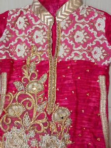 Elegant Pink &amp; Gold Salwar Kameez