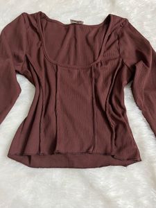 Cropped Full Sleeve Top