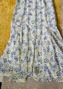 Beautiful Floral Ruffle Maxi Dress