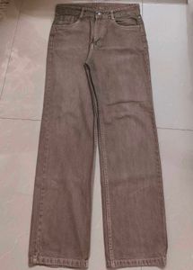 Brown Straight Leg Jeans