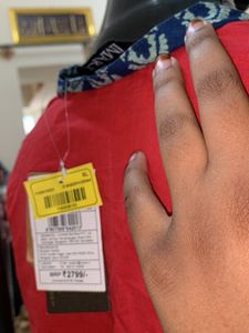 A Line Kurta And lagging With Printed Dupatta