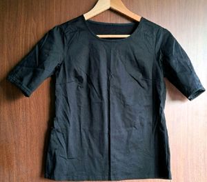 Imported Formal Plain Black Top NEW