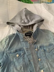 Denim Jacket With Hoddie