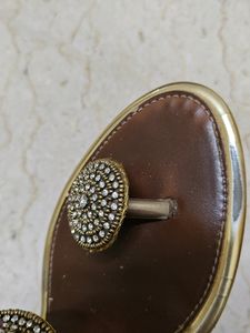 Gold Wedge Heels From Catwalk