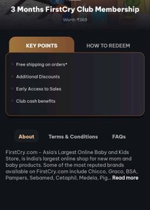3 Month Firstcry Membership