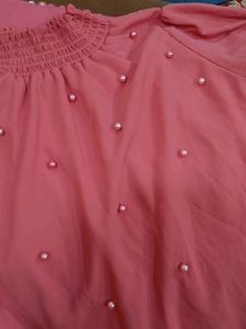 Pearl Pink Babydoll Korean Kpop Top