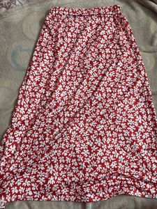 Floral Print Maxi Skirt