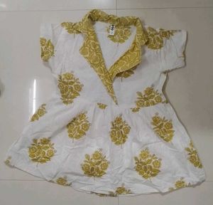 Floral Print White Dress