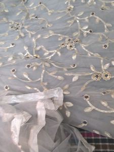 Partywear Grey Fashionable Gown