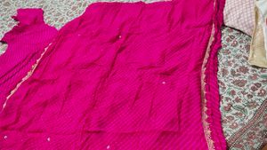 zardozi work Magenta Dress